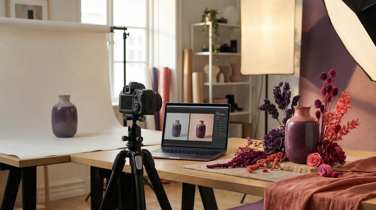 Optimaliseren van beelden met AI productfotografie